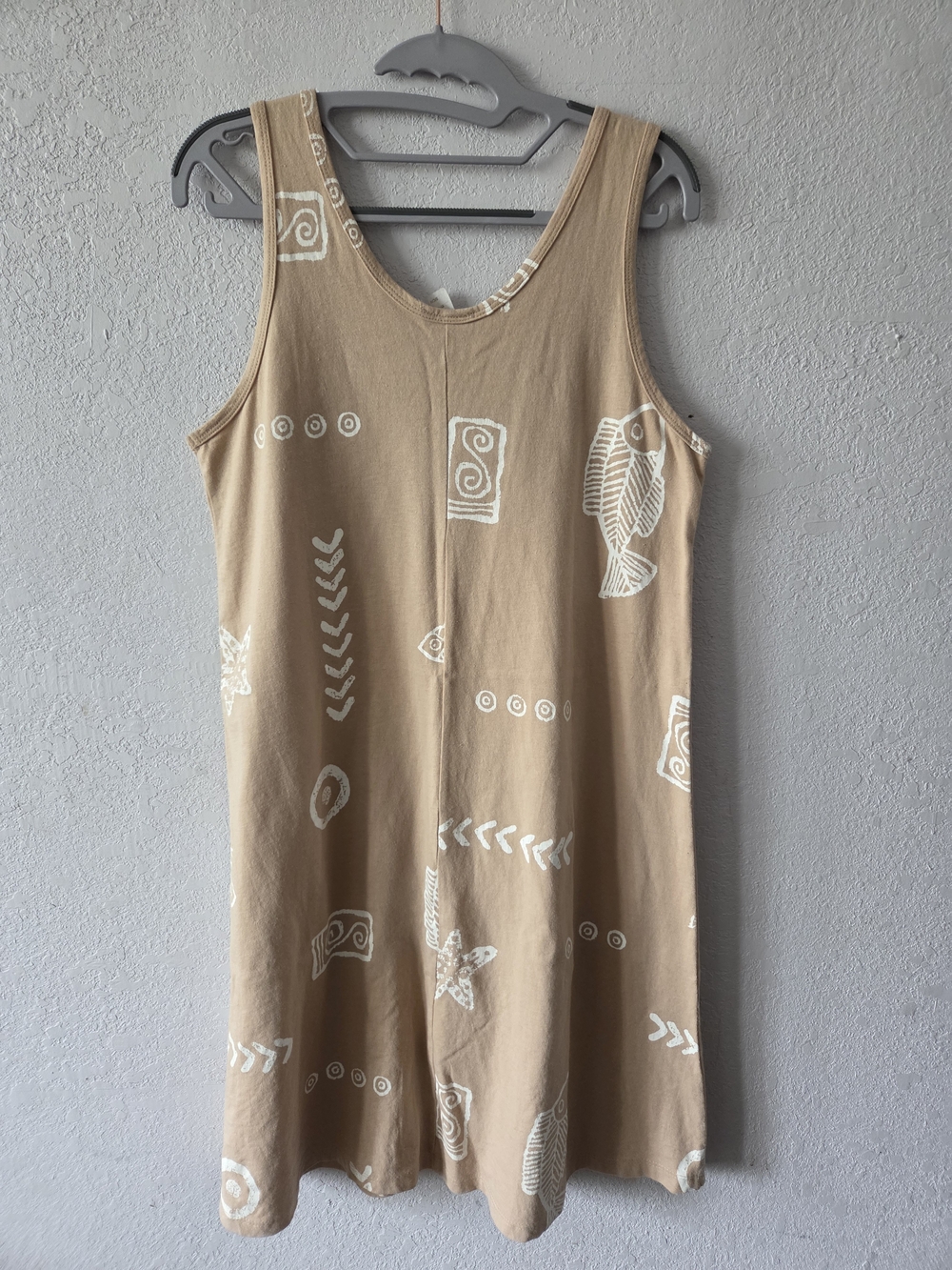 Vintage Beige Beach Vibes Dress - Picture 4 of 4